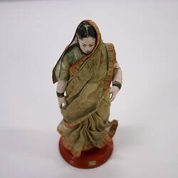 Indian Figure - Brahmin Woman, Pune, Clay, circa 1880