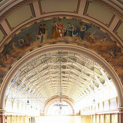 Lunette 'Federation', following restoration, Royal Exhibition Building 2001:Site Documentation:Royal Exhibition Building Collection