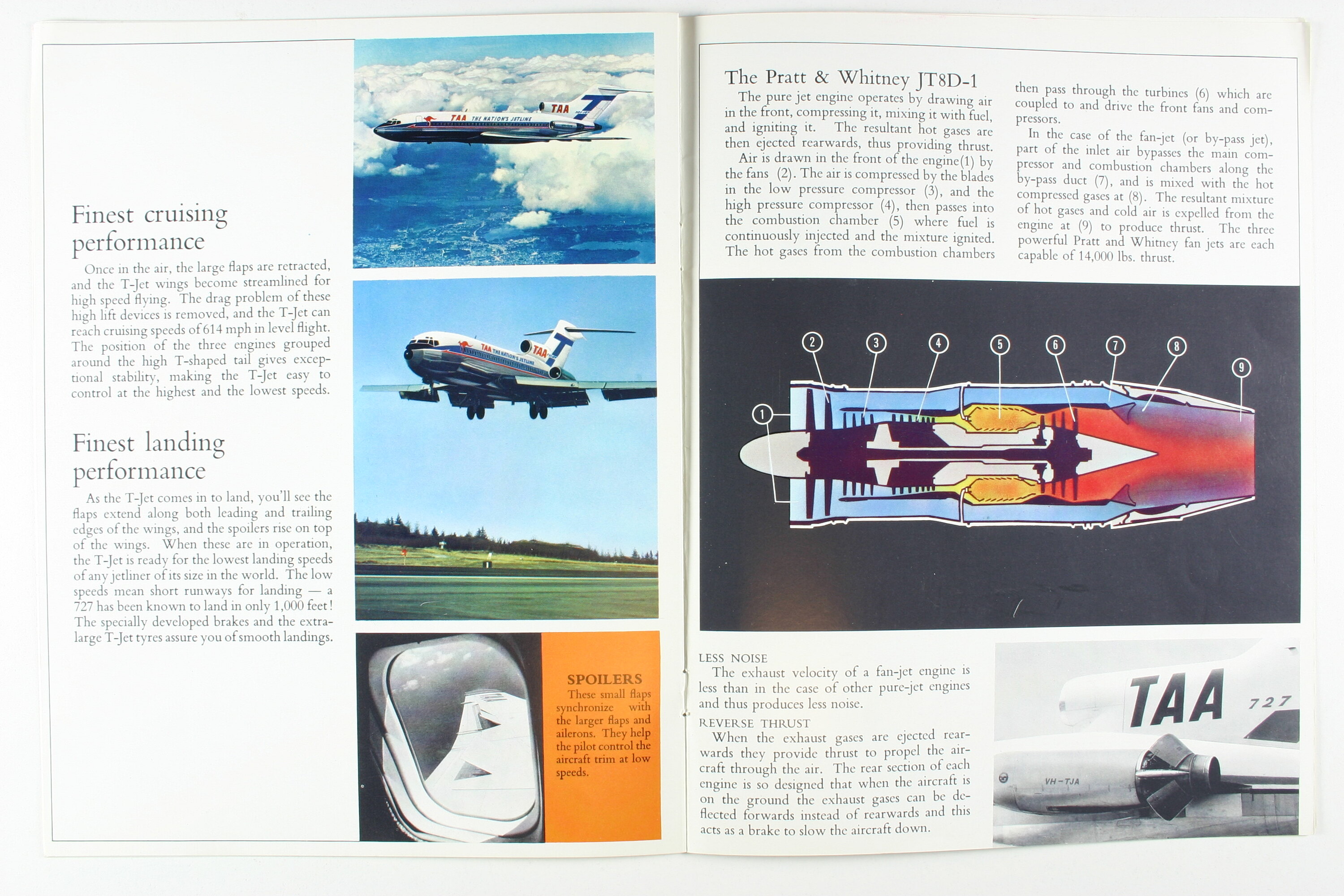 JET ジェット　オーストラリア　サイン Aeroplane Model - Boeing 727, Trans Australia Airlines, VH-TJA