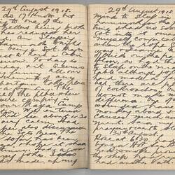 Diary - World War I, Corporal S W Siddeley, 27 Aug 1915 - 23 Sept 1915