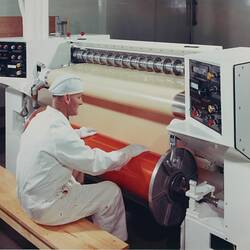 Photograph - Kodak (Australasia) Pty. Ltd., Coburg Plant, Roll Film Building, Film Slitting Machine, circa 1965
