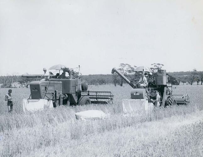 Field testing of 2 harvesters.