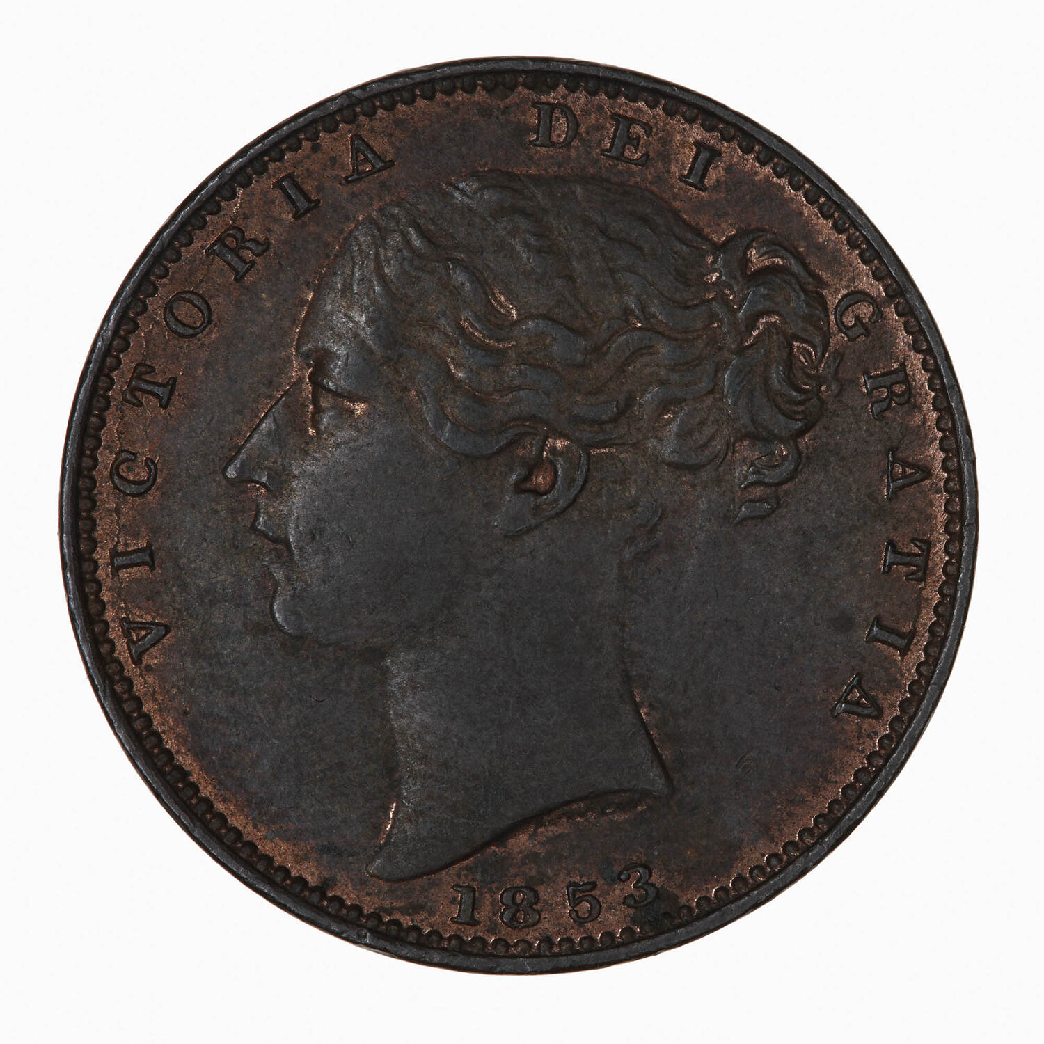 Coin - Farthing, Queen Victoria, Great Britain, 1853