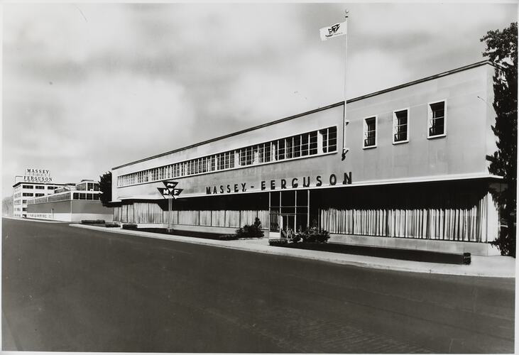 Photograph - Massey Ferguson, Building Exterior, Brantford Plant, Toronto, Ontario, Canada, circa 1964