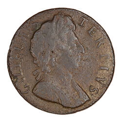 Coin - Farthing, William III, England, Great Britain, 1697 (Obverse)