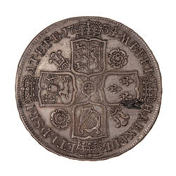 Coin - Halfcrown, George II, Great Britain, 1734 (Reverse)