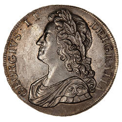 Coin - Crown, George II, Great Britain, 1741 (Obverse)