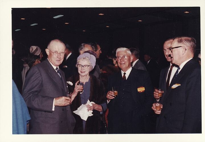 Photograph - Kodak Australasia Pty Ltd, Dr Alan Chapman with Kodak Executives, Staff & Guests at the Reception of the Official Opening of the Kodak Factory, Coburg, 1961