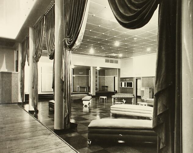 Photograph - Foyer and Small Hall of Royale Ballroom, Exhibition Building, Melbourne, 1952