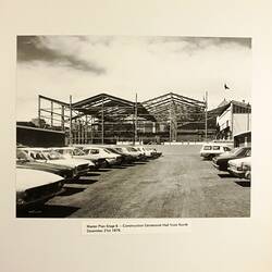 Photograph - Construction of Centennial Hall from North, Exhibition Building, Melbourne, 1979