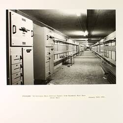 Photograph - Programme '84, Main Service Tunnel, Great Hall, Basement, Royal Exhibition Buildings, 30 Jan 1984