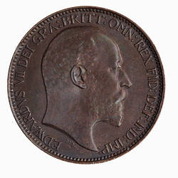 Coin - Farthing, Edward VII, Great Britain, 1902 (Obverse)