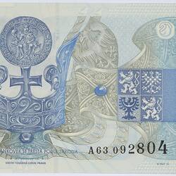 Bank Note - 20 Czech Koruna, Czech Republic, 20 Apr 1994