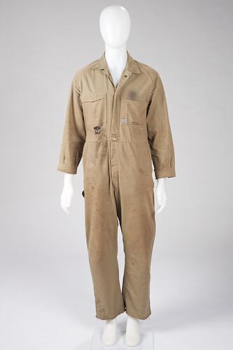 Overalls - Yakka, Khaki, circa 1978-1985::