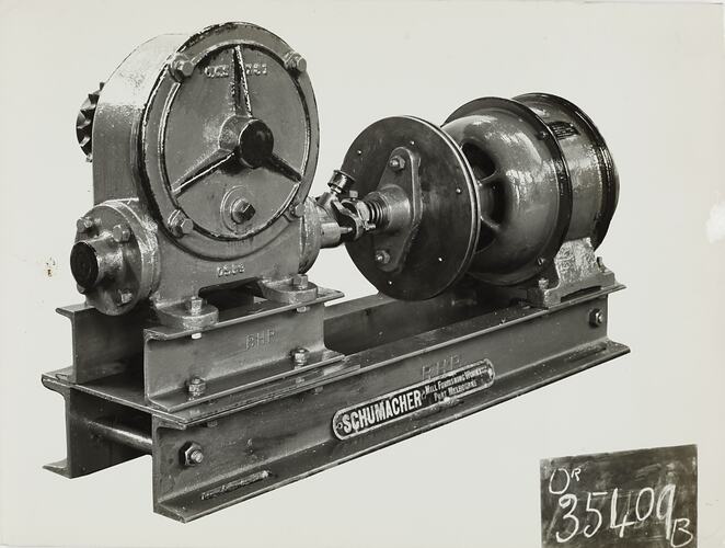 Photograph - Schumacher Mill Furnishing Works, Machine, Port Melbourne, Victoria, circa 1940s