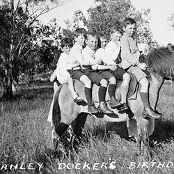 Negative - Stanley Docker's Birthday Party, Dockers Plains, Victoria, 1925