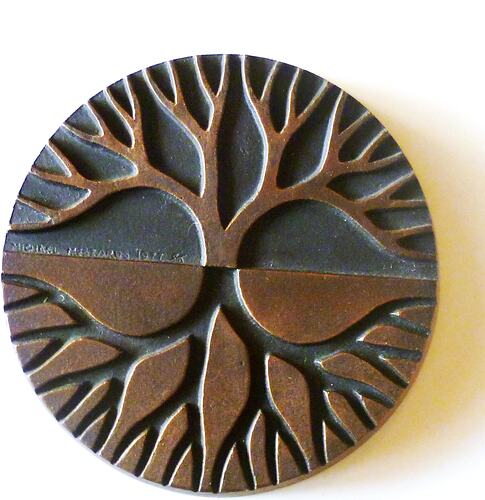 Medal - 'Tree I', Michael Meszaros, Melbourne, Victoria, 1977