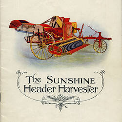 Trade Literature - Hugh V. McKay, Sunshine, Header Harvesters, 1920-1930