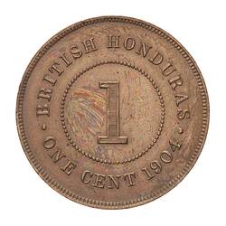 Coin - 1 Cent, British Honduras (Belize), 1904