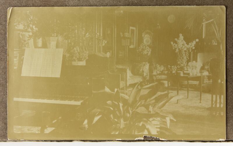 Photograph - Piano Room, Driver Cyril Rose, World War I, 1916-1919