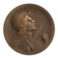 Medal - Battle of Verdun by S.E. Vernier, France, 1916