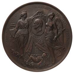 Medal - Birth of the Royal Heir, Leopold Duke of Brabant, Belgium, 1859