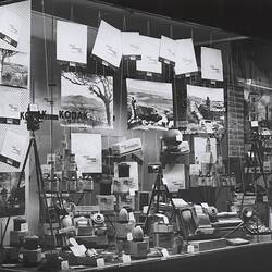 Photograph - Kodak, Shopfront Display, Cameras,Tasmania, 1960