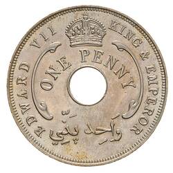 Coin - 1 Penny, British West Africa, 1908