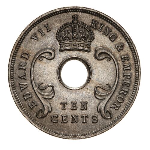 Coin - 10 Cents, British East Africa, 1910