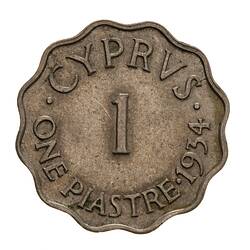 Coin - 1 Piastre, Cyprus, 1934