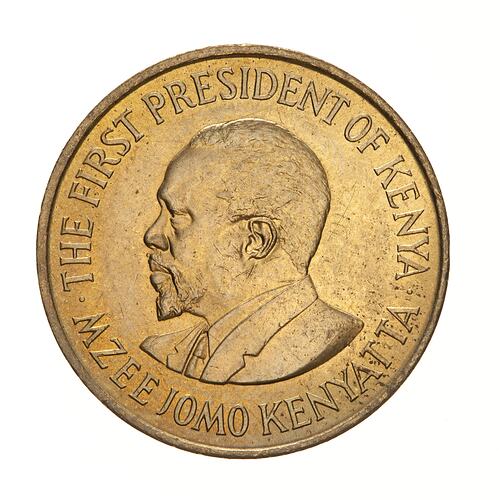 Coin - 5 Cents, Kenya, 1971