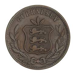 Coin - 8 Doubles, Guernsey, Channel Islands, 1868