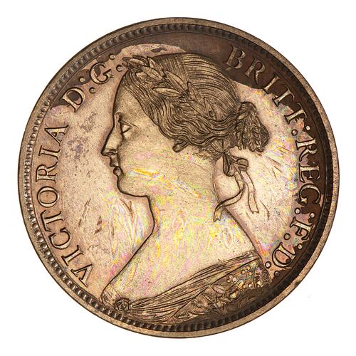 1861 Nova Scotia Large 1-Cent Queen Victoria