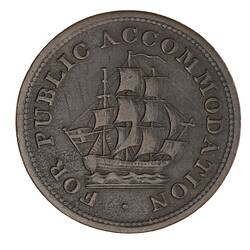 Token - Halfpenny, New Brunswick, Canada, circa 1830