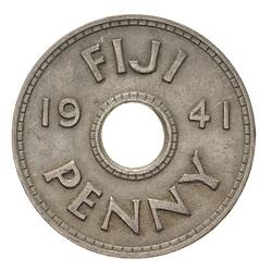 Coin - 1 Penny, Fiji, 1941