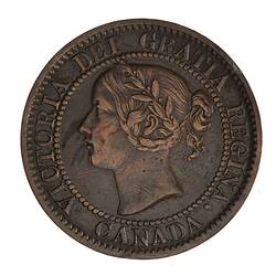 Coin - 1 Cent, Canada, 1858