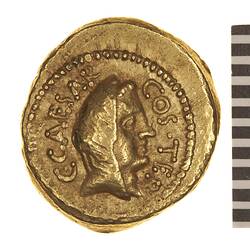 Gold coin - Aureus, obverse, Ancient Roman Republic
