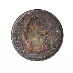Coin - 5 Cents, Straits Settlements, 1884