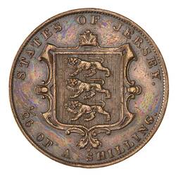Coin - 1/26 Shilling, Jersey, Channel Islands, 1861