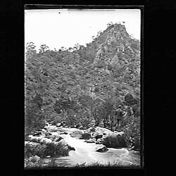 Glass Negative - 'An Eagles Look-out', by A.J. Campbell, Werribee, Victoria, pre 1900