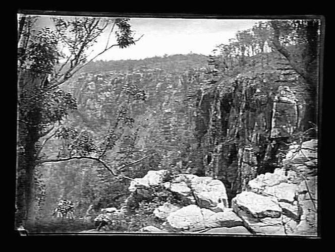 Bushland gorge.