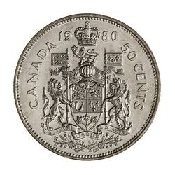 Coin - 50 Cents, Canada, 1980