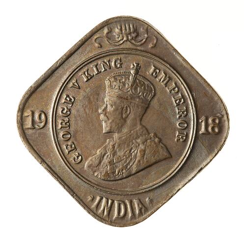 Coin - 2 Annas, India, 1918