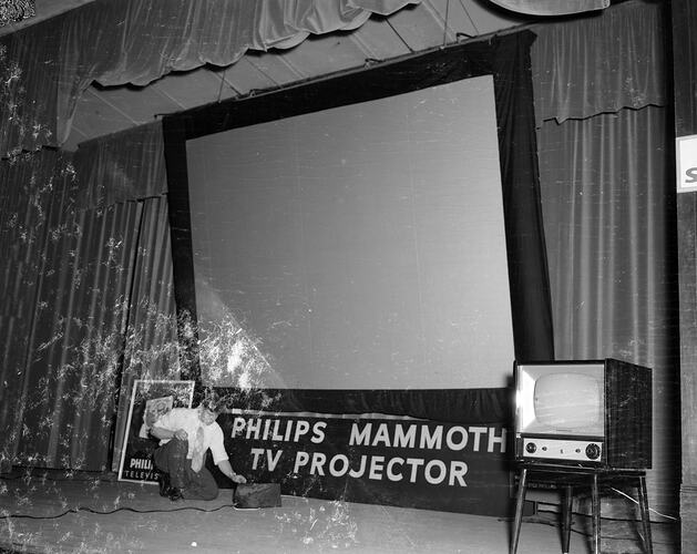 Philips Mammoth TV Projector', Melbourne, Victoria, 1956