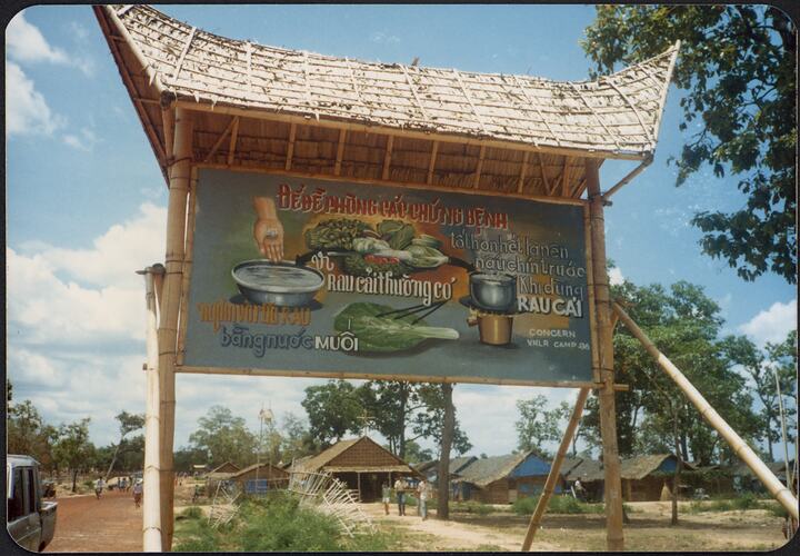 Sign, Vietnamese Section, Section 2 Refugee Camp, Thailand, May 1987