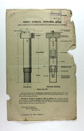 Single page with mechanical diagram and black printed text.