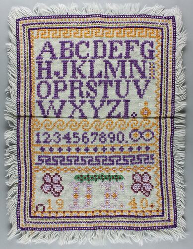 Embroidery Piece - Sampler