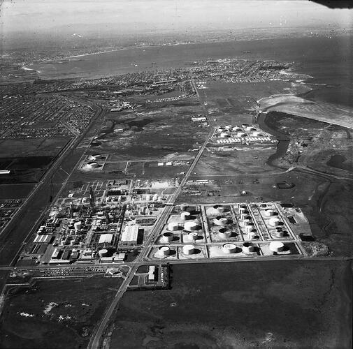 Negative - Aerial View of the Altona Oil Refinery, Victoria, circa 1962