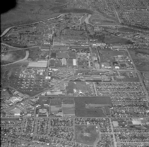 Negative - Aerial View of Maidstone & Maribyrnong, Victoria, 1970-1974