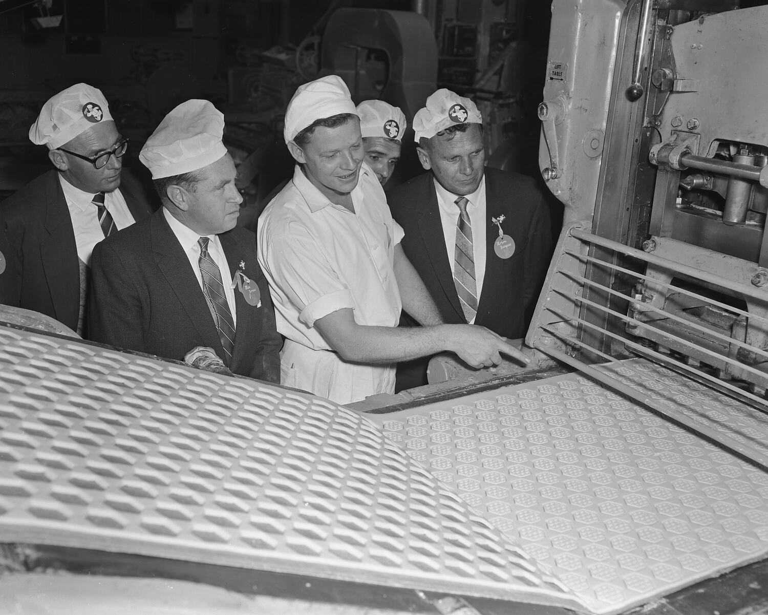 Negative Brockhoff Biscuit Co, Men Watching Biscuit Production